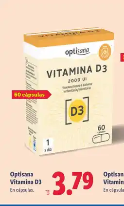 Lidl OPTISANA Vitamina D3 oferta