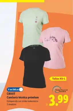 Lidl CRIVIT Camiseta técnica prémium oferta