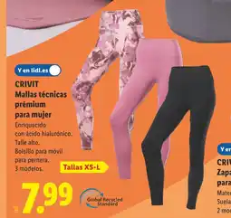 Lidl CRIVIT Mallas técnicas prémium para mujer oferta