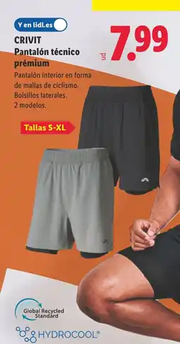 Lidl CRIVIT Pantalón técnico prémium oferta