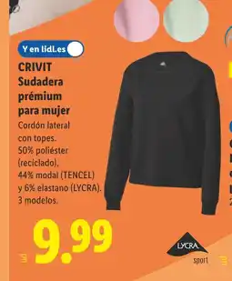 Lidl CRIVIT Sudadera prémium para mujer oferta