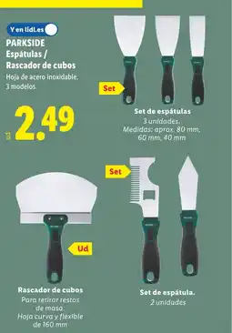 Lidl PARKSIDE Espátulas / Rascador de cubos oferta