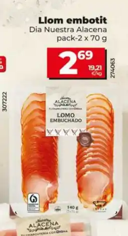 Dia DIA NUESTRA ALACENA Llom embotit oferta