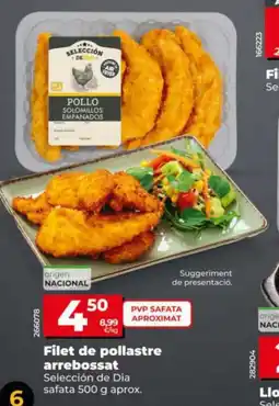 Dia SELECCIÓN DE DIA Filet de pollastre arrebossat oferta