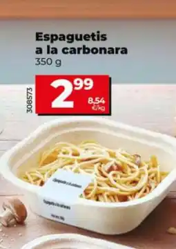 Dia Espaguetis a la carbonara oferta