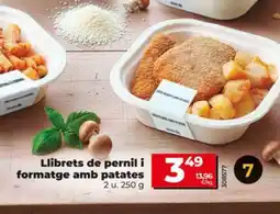 Dia Llibrets de pernil i formatge amb patates oferta
