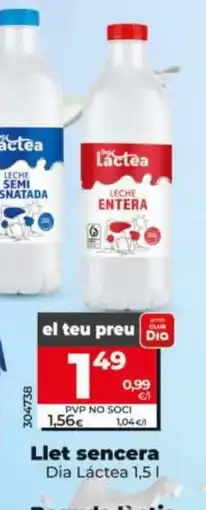 Dia DIA LÁCTEa Llet sencera oferta