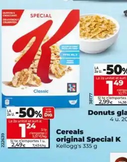 Dia KELLOGG'S Cereals original Special K oferta