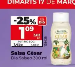 Dia DIA SALSEO Salsa Cèsar oferta