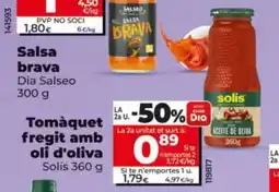 Dia SOLIS Tomàquet fregit amb oli d'oliva oferta
