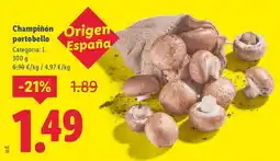 Lidl Champiñón portobello oferta