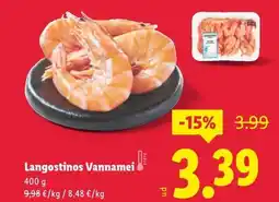 Lidl Langostinos Vannamei oferta