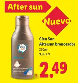 Lidl CIEN SUN Aftersun bronceador oferta