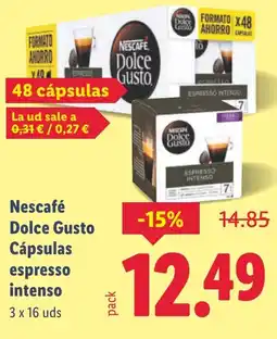 Lidl NESCAFE Dolce Gusto Cápsulas espresso intenso oferta