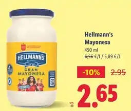 Lidl HELLMANN'S Mayonesa oferta
