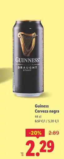 Lidl GUINNESS Cerveza negra oferta