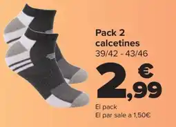 Carrefour Pack 2 calcetines oferta