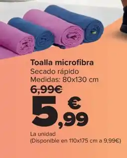 Carrefour Toalla microfibra oferta
