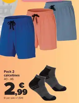 Carrefour Pack 2 calcetines 40-46 oferta