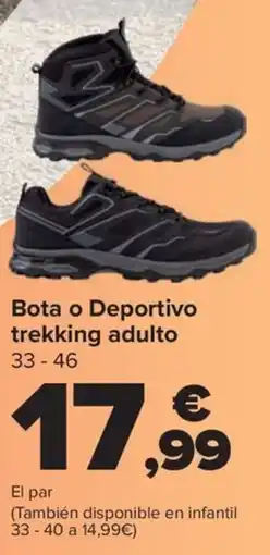 Carrefour Bota o Deportivo trekking adulto oferta