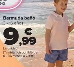Carrefour Bermuda baño 3 - 16 años oferta