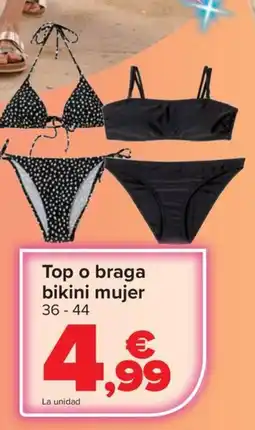 Carrefour Top o braga bikini mujer 36-44 oferta