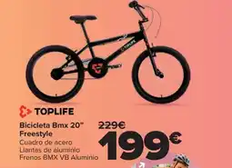 Carrefour TOPLIFE Bicicleta Bmx 20" Freestyle oferta