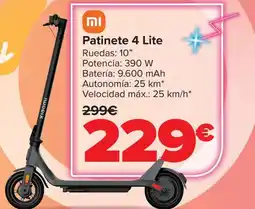 Carrefour XIAOMI Patinete 4 Lite oferta
