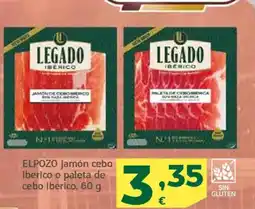 HiperDino ELPOZO jamón cebo ibérico o paleta de cebo ibérico oferta