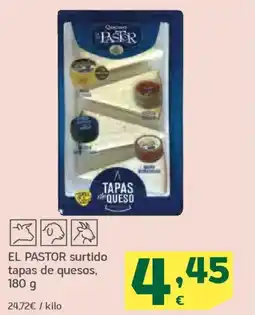 HiperDino EL PASTOR surtido tapas de quesos oferta