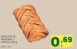 HiperDino Danesita de manzana y canela oferta