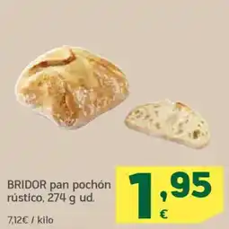 HiperDino BRIDOR pan pochón rústico oferta