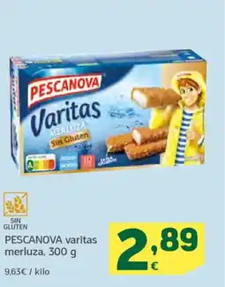 HiperDino PESCANOVA varitas merluza oferta