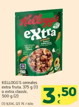 HiperDino KELLOGG'S cereales extra fruta o extra classic oferta