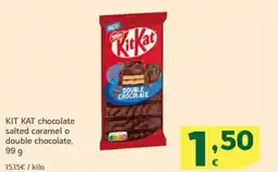 HiperDino KIT KAT chocolate salted caramel o double chocolate oferta