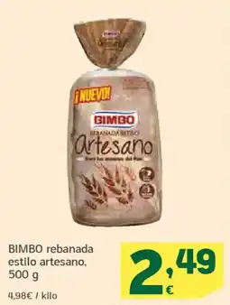 HiperDino BIMBO rebanada estilo artesano oferta