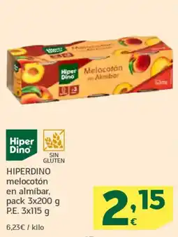 HiperDino HIPERDINO melocotón en almíbar oferta