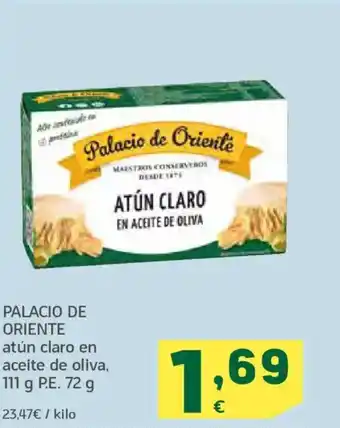 HiperDino PALACIO DE ORIENTE atún claro en aceite de oliva oferta