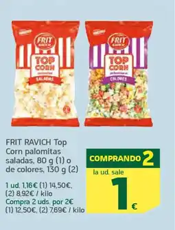 HiperDino FRIT RAVICH Top Corn palomitas saladas o de colores oferta