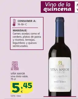 HiperDino VIÑA MAYOR vino tinto roble oferta