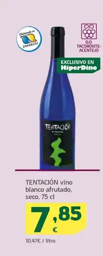 HiperDino TENTACIÓN vino blanco afrutado, seco oferta