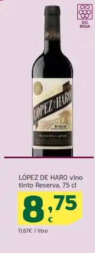 HiperDino LÓPEZ DE HARO vino tinto Reserva oferta