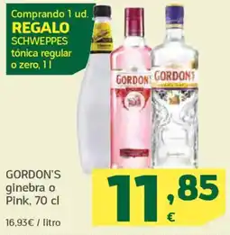 HiperDino GORDON'S ginebra o Pink oferta