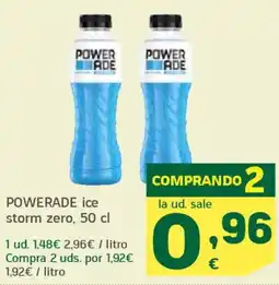 HiperDino POWERADE ice storm zero oferta