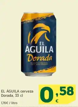 HiperDino EL ÁGUILA cerveza Dorada oferta