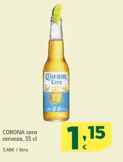 HiperDino CORONA cero cerveza oferta