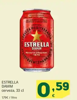 HiperDino ESTRELLA DAMM cerveza oferta