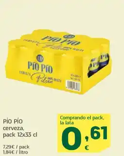 HiperDino PIO PIO cerveza oferta