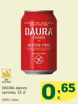 HiperDino DAURA damm cerveza oferta
