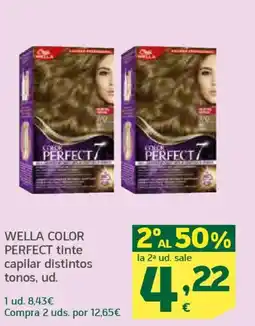 HiperDino WELLA COLOR PERFECT tinte capilar distintos tonos oferta